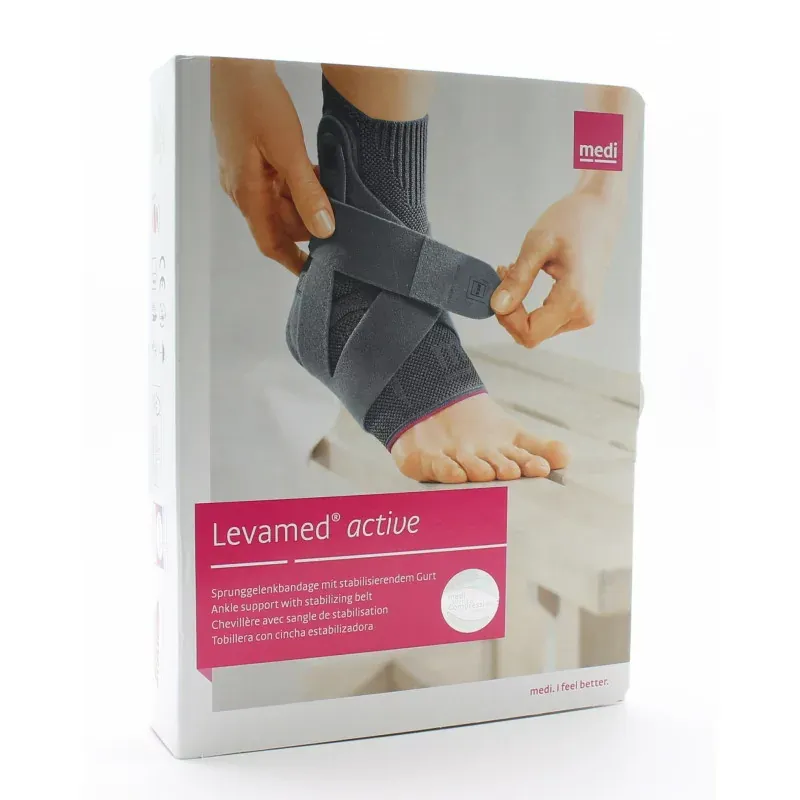 Medi Levamed Active Chevillère Taille 3 Gauche Gris - Univers Pharmacie