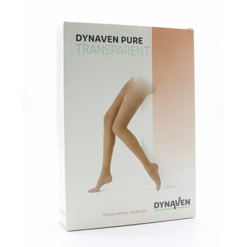 Dynaven Pure Transparent Bas Auto-fixants XL- Normal Beige Clair - Univers Pharmacie