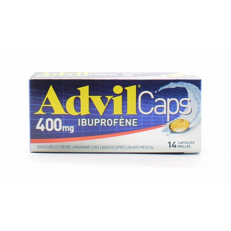 AdvilCaps 400mg 14 capsules molles