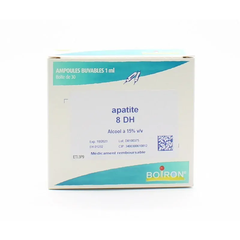Boiron Apatite 8DH Ampoules Buvables 30X1ml - Univers Pharmacie