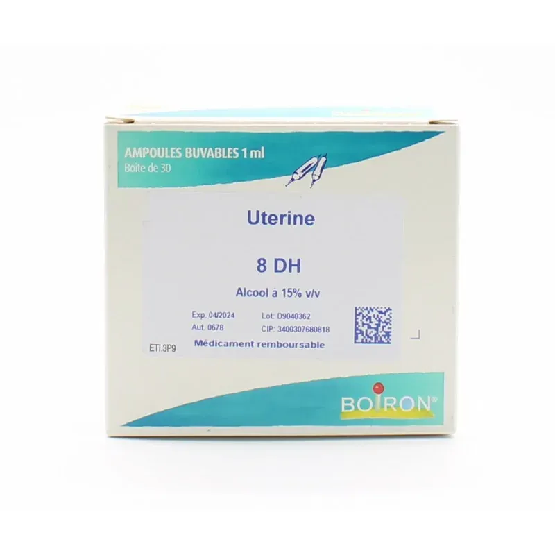 Boiron Uterine 8DH Ampoules Buvables 30X1ml - Univers Pharmacie