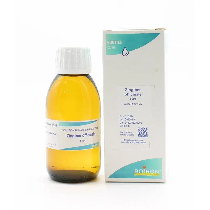Boiron Zingiber Officinale 4DH Solution Buvable 60ml - Univers Pharmacie