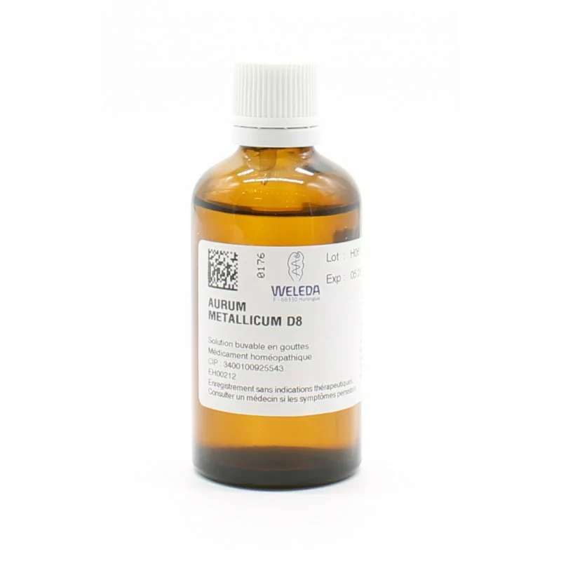 Weleda Aurum Metallicum D8 Solution Buvable - Univers Pharmacie