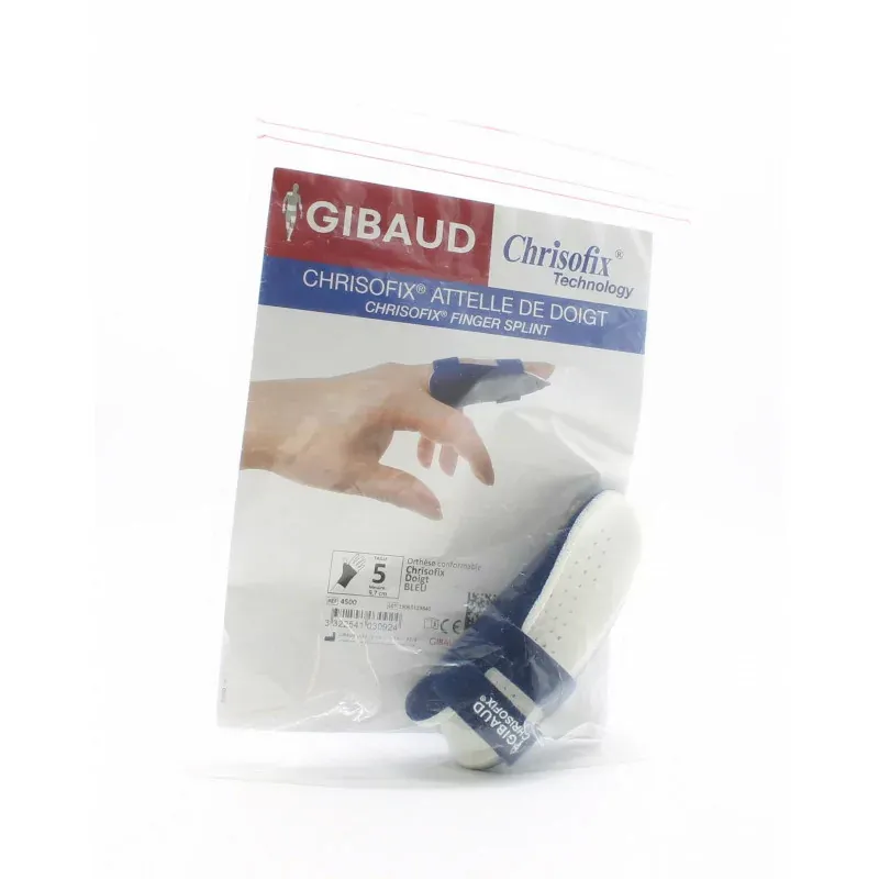 Gibaud Chrisofix Attelle de Doigt Taille 5 - Univers Pharmacie