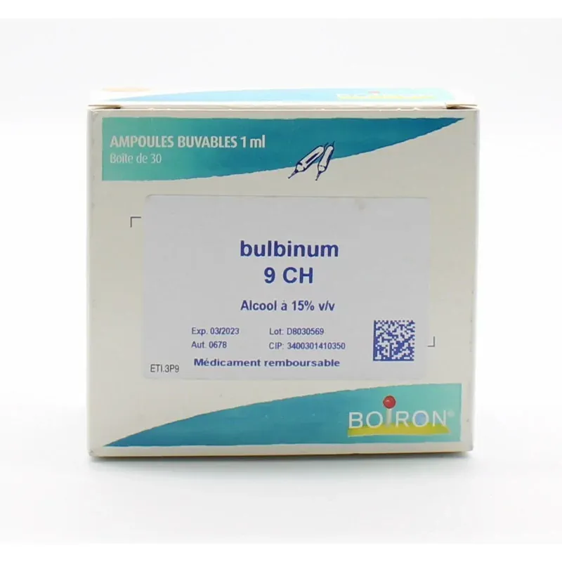 Boiron Bulbinum 9CH Ampoules Buvables 30X1ml - Univers Pharmacie