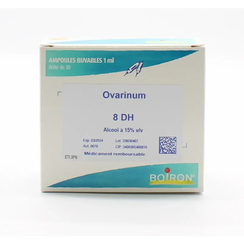 Boiron Ovarinum 8DH Ampoules Buvables 30X1ml - Univers Pharmacie