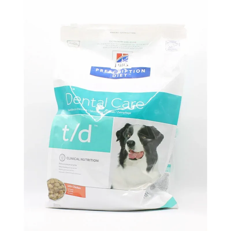 Hill's Prescription Diet Dental Care t/d Chicken Chien 3kg - Univers Pharmacie