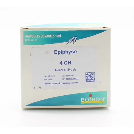 Boiron Epiphyse 4CH Ampoules Buvables 30X1ml - Univers Pharmacie