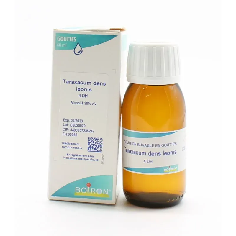 Boiron Taraxacum Dens Leonis 4DH Solution Buvable 60ml - Univers Pharmacie