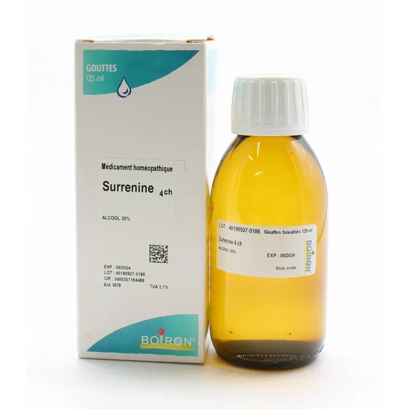 Boiron Surrenine 4ch Solution Buvable 125ml - Univers Pharmacie