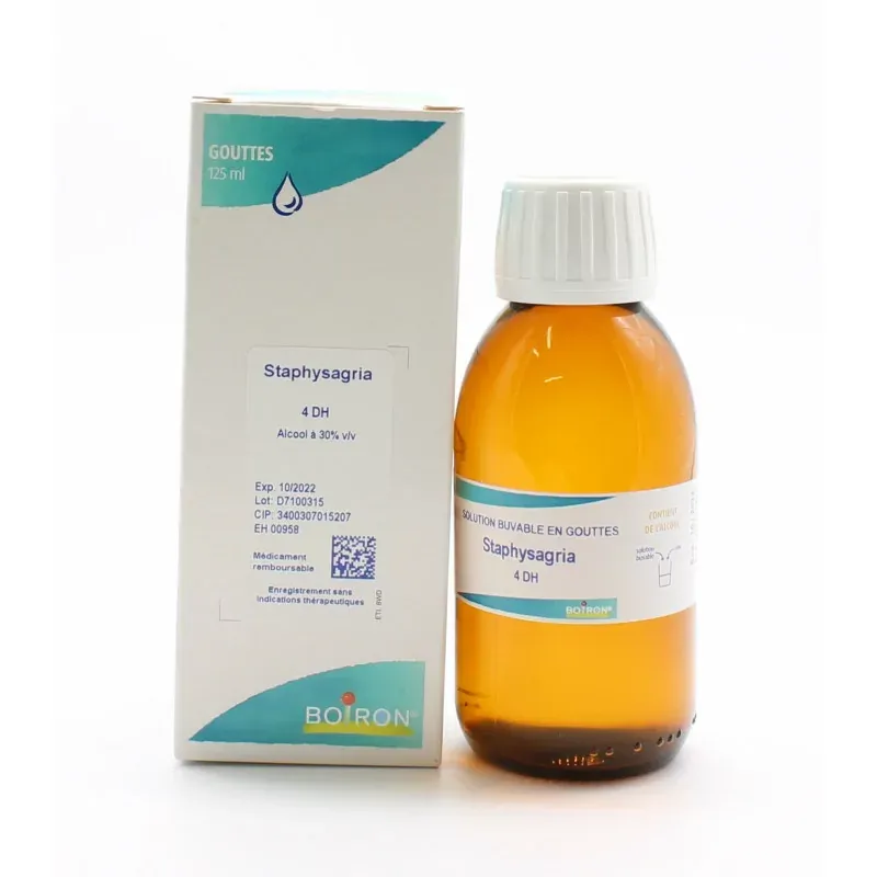 Boiron Staphysagria 4DH Solution Buvable 125ml - Univers Pharmacie