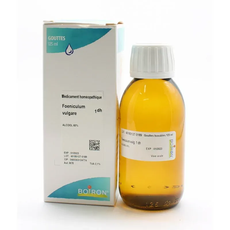 Boiron Foeniculum Vulgare 1DH Solution Buvable 125ml - Univers Pharmacie