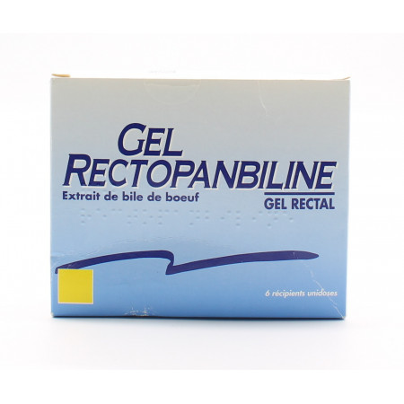Gel Rectopanbiline Gel Rectal 6 récipients unidoses