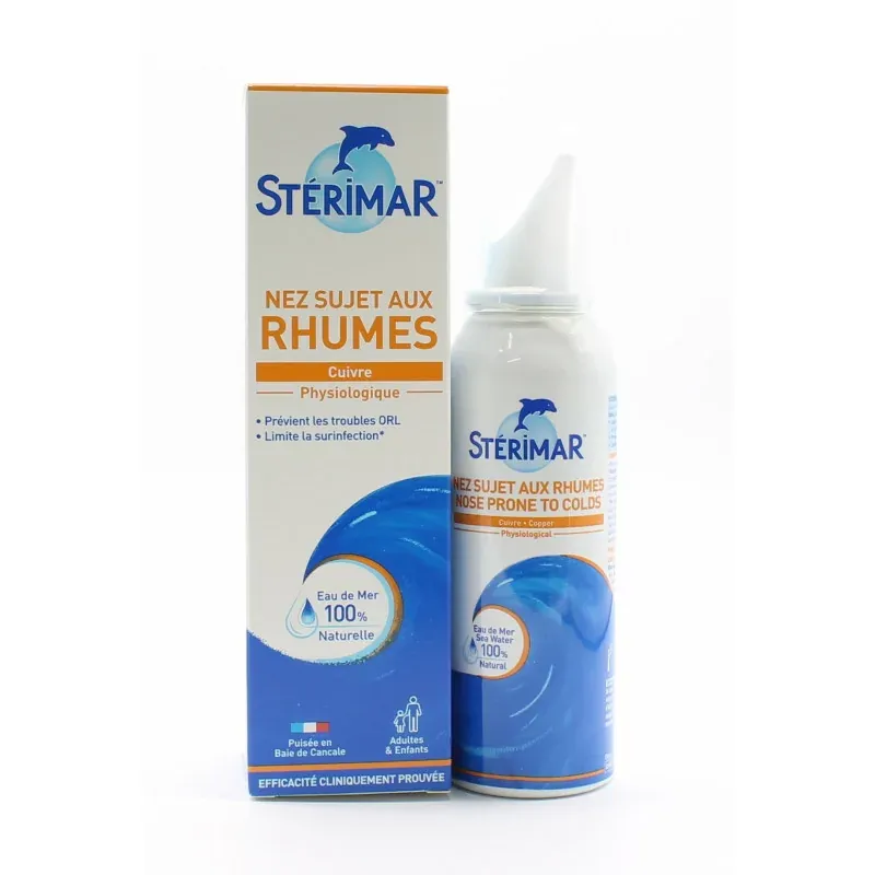 Stérimar Nez Sujet aux Rhumes Spray au Cuivre 100ml