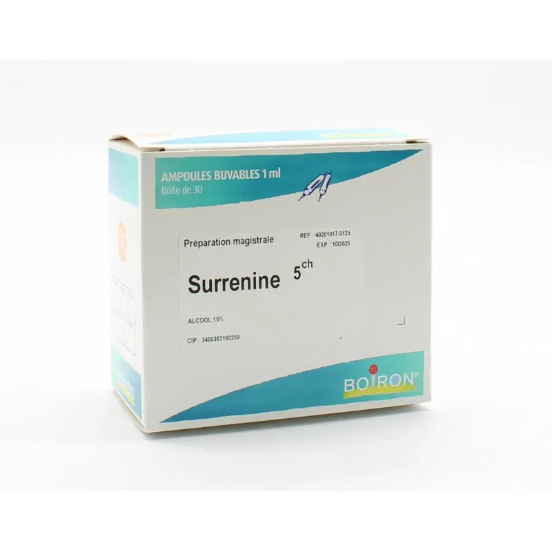 Boiron Surrenine 5ch 30 ampoules - Univers Pharmacie