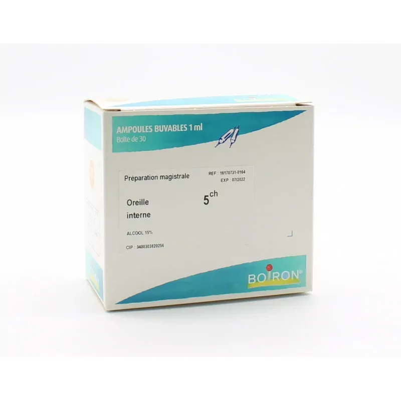 Boiron Oreille Interne 5ch 30 ampoules - Univers Pharmacie