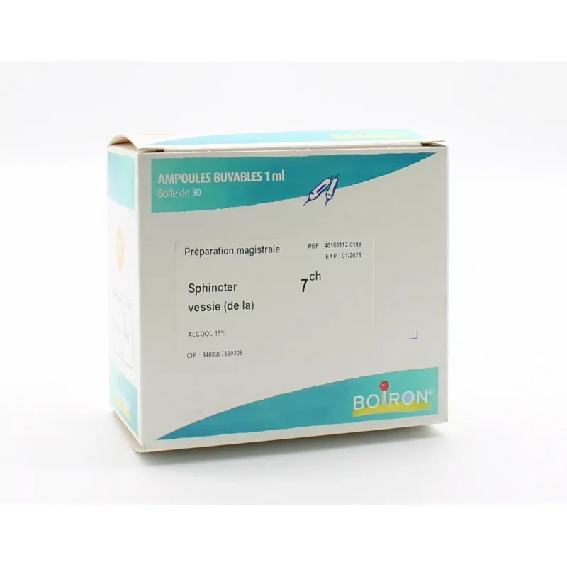 Boiron Sphincter Vessie 7ch 30 ampoules - Univers Pharmacie