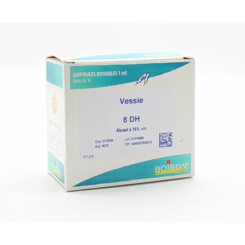 Boiron Vessie 8DH Ampoules Buvables 30X1ml - Univers Pharmacie