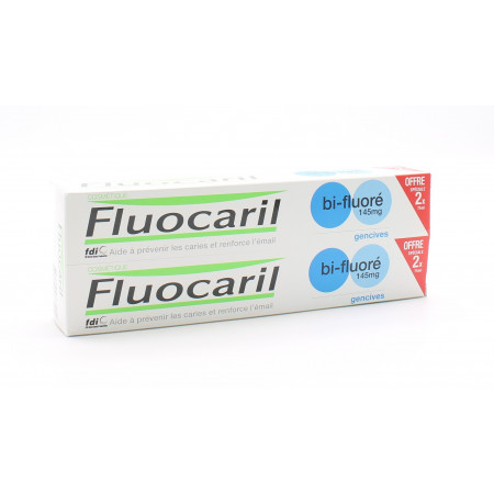 Fluocaril Dentifrice Bi-fluoré 145mg Gencives 2X75ml