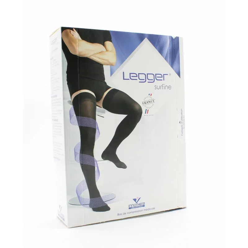 Legger Surfine Bas Autofix T3 Long Noir - Univers Pharmacie