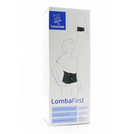 Thuasne LombaFirst Ceinture de Soutien Lombaire T3 H26cm Noir - Univers Pharmacie