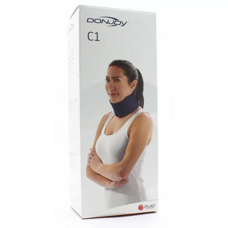 Donjoy C1 Collier Cervical Bleu 7,5cm Taille 0 - Univers Pharmacie