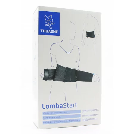 Thuasne LombaStart Ceinture de Soutien Lombaire Noire Taille 1 H26cm - Univers Pharmacie