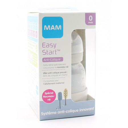 MAM Biberon Easy Start Spécial Nouveau-né 130ml - Univers Pharmacie
