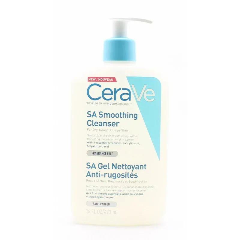 CeraVe SA Gel Nettoyant Anti-rugosités 473ml - Univers Pharmacie