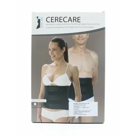 Cerecare Digibelt Ceinture de Soutien Abdominal Noire Taille 1 H25cm - Univers Pharmacie