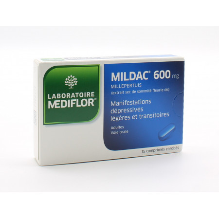 Mediflor Mildac 600mg 15 comprimés - Univers Pharmacie