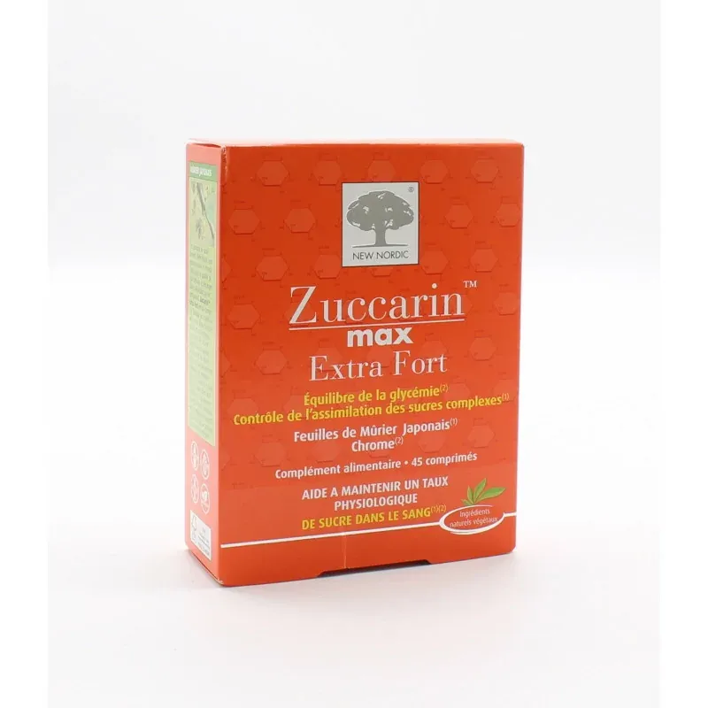 New Nordic Zuccarin Max Extra Fort 45 comprimés - Univers Pharmacie