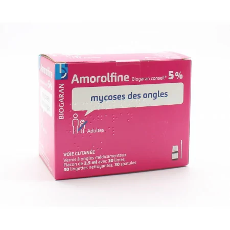 Amorolfine 5% Biogaran Conseil 2,5ml - Univers Pharmacie