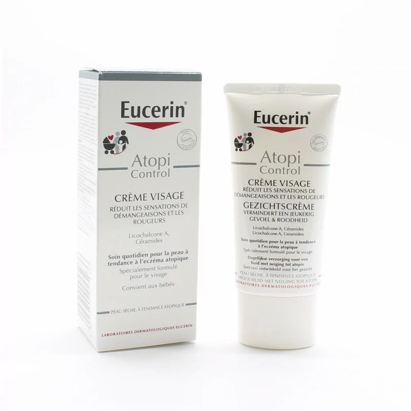 Eucerin AtopiControl Crème Visage 50ml - Univers Pharmacie