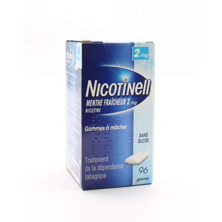 Nicotinell 2mg Menthe Fraîcheur 96 gommes - Univers Pharmacie