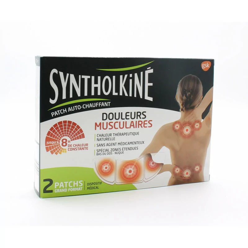 Syntholkiné Patch Auto-chauffant Grand Format X2 - Univers Pharmacie