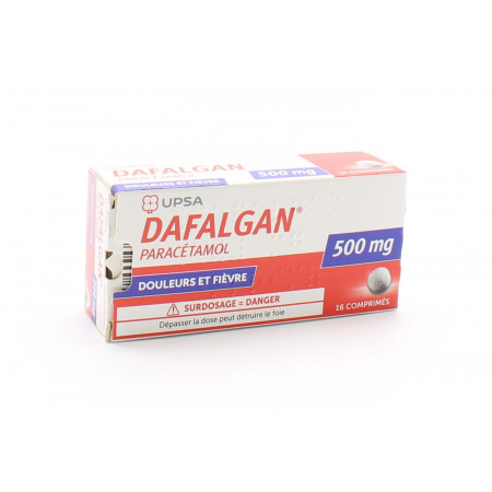 Dafalgan 500mg 16 comprimés - Univers Pharmacie