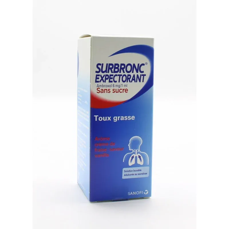 Surbronc Expectorant Sirop Toux Grasse Sans Sucre 100ml - Univers Pharmacie