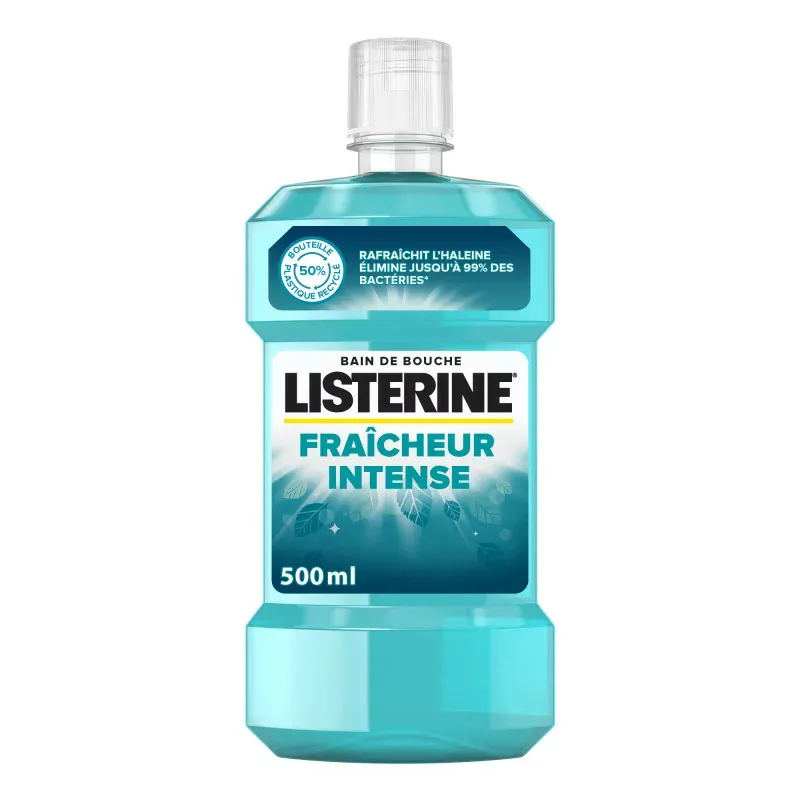 Listerine Fraîcheur Intense Bain de Bouche 500ml - Univers Pharmacie Listerine Fraîcheur Intense Bain de Bouche 500ml - Univers Pharmacie