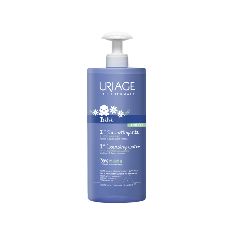 Uriage Bébé 1ère Eau Nettoyante 500ml - Univers Pharmacie Uriage Bébé 1ère Eau Nettoyante 500ml - Univers Pharmacie