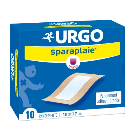 Urgo Sparaplaie Pansement Adhésif Stérile 10cmX7cm 10 pièces - Univers Pharmacie