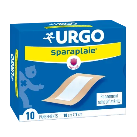 Urgo Sparaplaie Pansement Adhésif Stérile 10cmX7cm 10 pièces - Univers Pharmacie