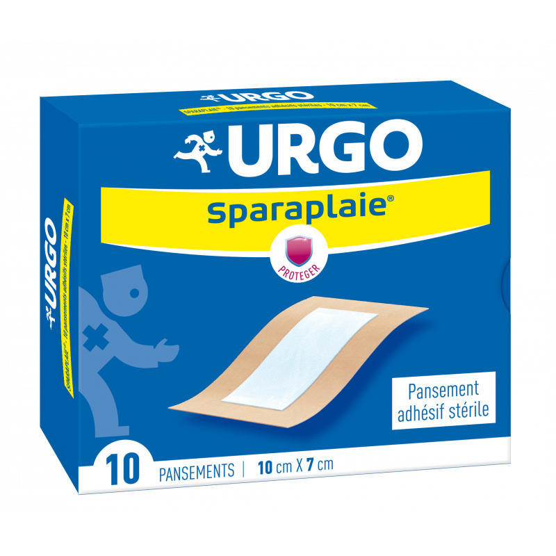 Urgo Sparaplaie Pansement Adhésif Stérile 10cmX7cm 10 pièces - Univers Pharmacie