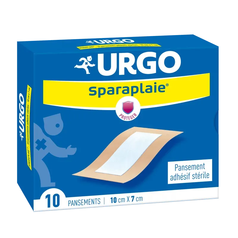 Urgo Sparaplaie Pansement Adhésif Stérile 10cmX7cm 10 pièces - Univers Pharmacie