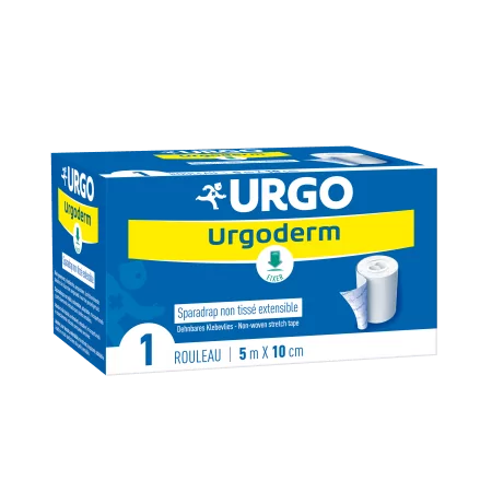 Urgo Urgoderm Sparadrap Non Tissé Extensible 5mX10cm - Univers Pharmacie