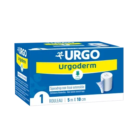 Urgo Urgoderm Sparadrap Non Tissé Extensible 5mX10cm - Univers Pharmacie