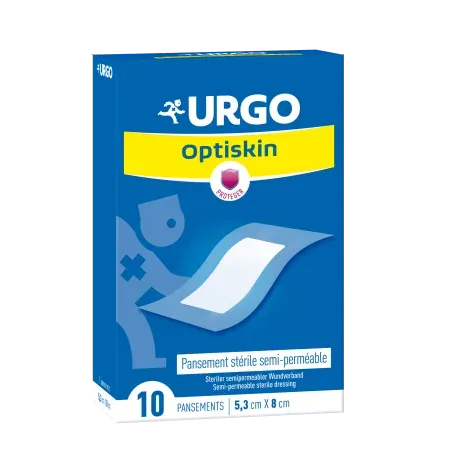 Urgo Optiskin Pansement Stérile Semi-perméable 5,3X8cm X10 - Univers Pharmacie