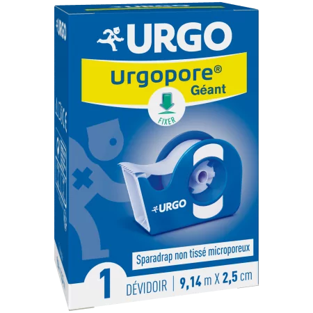 Urgo Urgopore Géant Sparadrap Non Tissé Microporeux 9,14mX2,5cm - Univers Pharmacie
