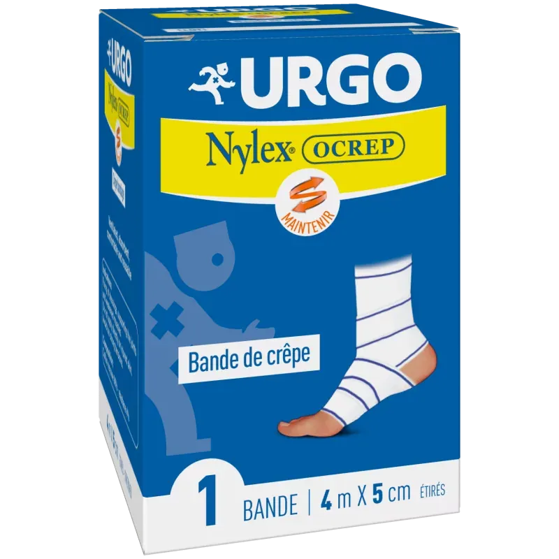 Urgo Nylex Ocrep Bande de Crêpe 4mX5cm - Univers Pharmacie
