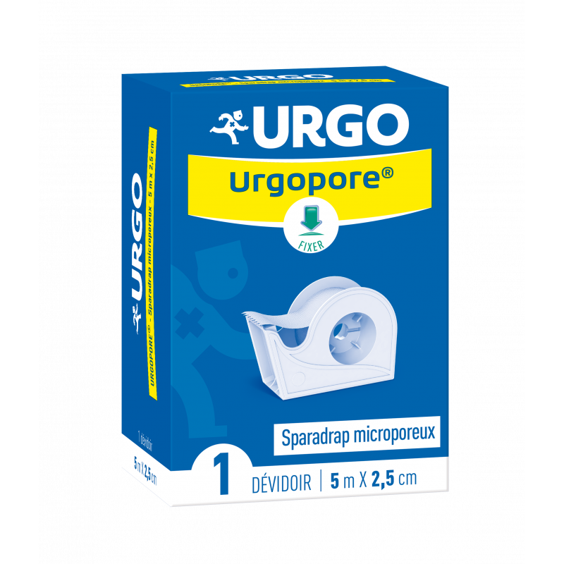 Urgo Urgopore Sparadrap Microporeux 5mX2,5cm - Univers Pharmacie
